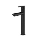 Euro Round Nero Black Tall Basin Mixer Tap Black Taps Tall Tapware - NZHomeware
