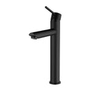 Euro Round Nero Black Tall Basin Mixer Tap Black Taps Tall Tapware - NZHomeware