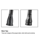 Euro Round Nero Black Vintage Pull Out/Down Kitchen/Laundry Sink Mixer Taps Swivel Kitchen Tapware - NZHomeware