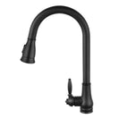 Euro Round Nero Black Vintage Pull Out/Down Kitchen/Laundry Sink Mixer Taps Swivel Kitchen Tapware - NZHomeware