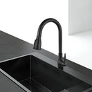 Euro Round Nero Black Vintage Pull Out/Down Kitchen/Laundry Sink Mixer Taps Swivel Kitchen Tapware - NZHomeware