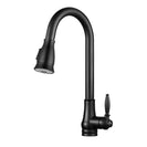 Euro Round Nero Black Vintage Pull Out/Down Kitchen/Laundry Sink Mixer Taps Swivel Kitchen Tapware - NZHomeware