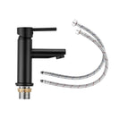 Euro Round Nero Matt Black Bathroom Basin Mixer Tap Black Tap - NZHomeware