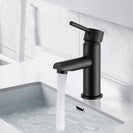 Euro Round Nero Matt Black Bathroom Basin Mixer Tap Black Tap - NZHomeware