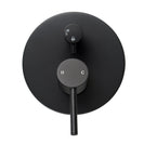 Euro Round Nero Matt Black Shower/Bath Mixers Diverter - NZHomeware