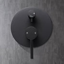 Euro Round Nero Matt Black Shower/Bath Mixers Diverter - NZHomeware