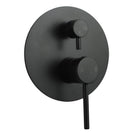 Euro Round Nero Matt Black Shower/Bath Mixers Diverter - NZHomeware