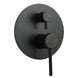 Euro Round Nero Matt Black Shower/Bath Mixers Diverter - NZHomeware