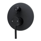 Euro Round Nero Matt Black Shower/Bath Mixers Diverter - NZHomeware
