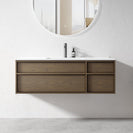 Essenza 1200mm Wall Hung Vanity – Walnut Finish - NZHomeware