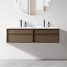 Essenza 1500mm Wall Hung Vanity – Walnut Finish - NZHomeware