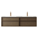 Essenza 1500mm Wall Hung Vanity – Walnut Finish - NZHomeware