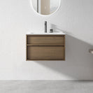 Essenza 600mm Wall Hung Vanity – Walnut Finish - NZHomeware