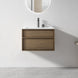 Essenza 600mm Wall Hung Vanity – Walnut Finish - NZHomeware