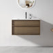 Essenza 750mm Wall Hung Vanity – Walnut Finish - NZHomeware