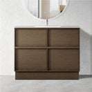 Essenza 1200mm Floor Standing Vanity Cabinet – Walnut Finish - NZHomeware