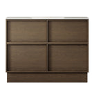 Essenza 1200mm Floor Standing Vanity Cabinet – Walnut Finish - NZHomeware