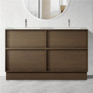 Essenza 1500mm Floor Standing Vanity Cabinet – Walnut Finish - NZHomeware
