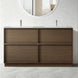 Essenza 1500mm Floor Standing Vanity Cabinet – Walnut Finish - NZHomeware