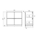 Essenza 900mm Floor Standing Vanity Cabinet – Walnut Finish - NZHomeware
