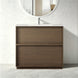 Essenza 900mm Floor Standing Vanity Cabinet – Walnut Finish - NZHomeware