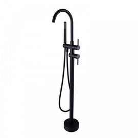 Matte Black Freestanding Bath Mixer Tap - NZHomeware