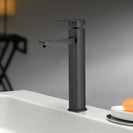 Ottimo Nero Black Tall Basin Mixer Tap Black Taps Tall Tapware - NZHomeware