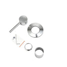 Euro 80mm Cover Polished Chrome Solid Brass Wall Mixer for Bathtub and Basin - NZHomeware