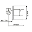 Euro 80mm Cover Polished Chrome Solid Brass Wall Mixer for Bathtub and Basin - NZHomeware