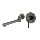 Euro Round Gunmetal Grey Bathtub/Basin Swivel Wall Spouts WIth Mixer Set - NZHomeware