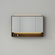 1200mm LED Mirror Cabinet - Dark Oak Finish - NZHomeware