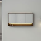 1500mm LED Mirror Cabinet - Dark Oak Finish - NZHomeware
