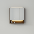 750mm LED Mirror Cabinet - Dark Oak Finish - NZHomeware