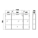 Lumina 1200mm LED Mirror Cabinet - NZHomeware