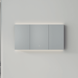 1500mm LED Mirror Cabinet - Matt White - NZHomeware