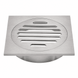 110x110mm Square Brushed Nickel Brass Floor Waste Shower Grate Drain Outlet 100mm - NZHomeware