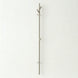 Brushed Nickel Single Heated Towel Rail 1720 x 80mm | Electric Towel Warmer - NZHomeware
