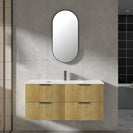 Felix 1200X465X565mm Plywood Light Oak Fluted Vanity With Flat Top Single Bowl - NZHomeware
