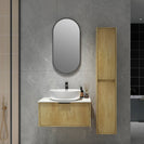 Felix 760X510X360mm Plywood Light Oak Fluted Vanity With Flat Top - NZHomeware