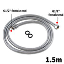 Flexible Shower Hose Chrome 1500mm - NZHomeware