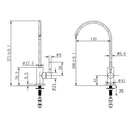 Premium SUS304 Water Filter Stainless Steel Tap RO Drinking Ceramic Disc Faucet Matt Black - NZHomeware