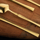 Gold Stainless Steel Cutlery Set Dinner Knife Fork Spoon 30pcs Gift Set - NZHomeware