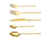 Gold Stainless Steel Cutlery Set Dinner Knife Fork Spoon 30pcs Gift Set - NZHomeware