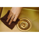 Gold Stainless Steel Kitchen Sink 710x450mm Double Bowl, Top/Undermount, Corrosion & Oil Resistant - NZHomeware