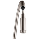 Gooseneck Brushed Nickel 360° Swivel Pull Out Kitchen Sink Mixer Tap Solid Brass - NZHomeware