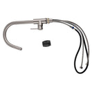 Gooseneck Brushed Nickel 360° Swivel Pull Out Kitchen Sink Mixer Tap Solid Brass - NZHomeware