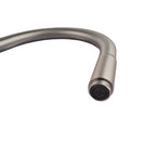 Gooseneck Brushed Nickel 360° Swivel Pull Out Kitchen Sink Mixer Tap Solid Brass - NZHomeware