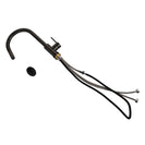 Gooseneck Gunmetal Grey 360° Swivel Pull Out Kitchen Sink Mixer Tap Solid Brass - NZHomeware