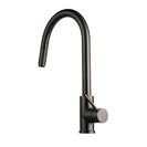 Gooseneck Gunmetal Grey 360° Swivel Pull Out Kitchen Sink Mixer Tap Solid Brass - NZHomeware