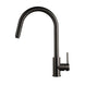 Gooseneck Gunmetal Grey 360° Swivel Pull Out Kitchen Sink Mixer Tap Solid Brass - NZHomeware